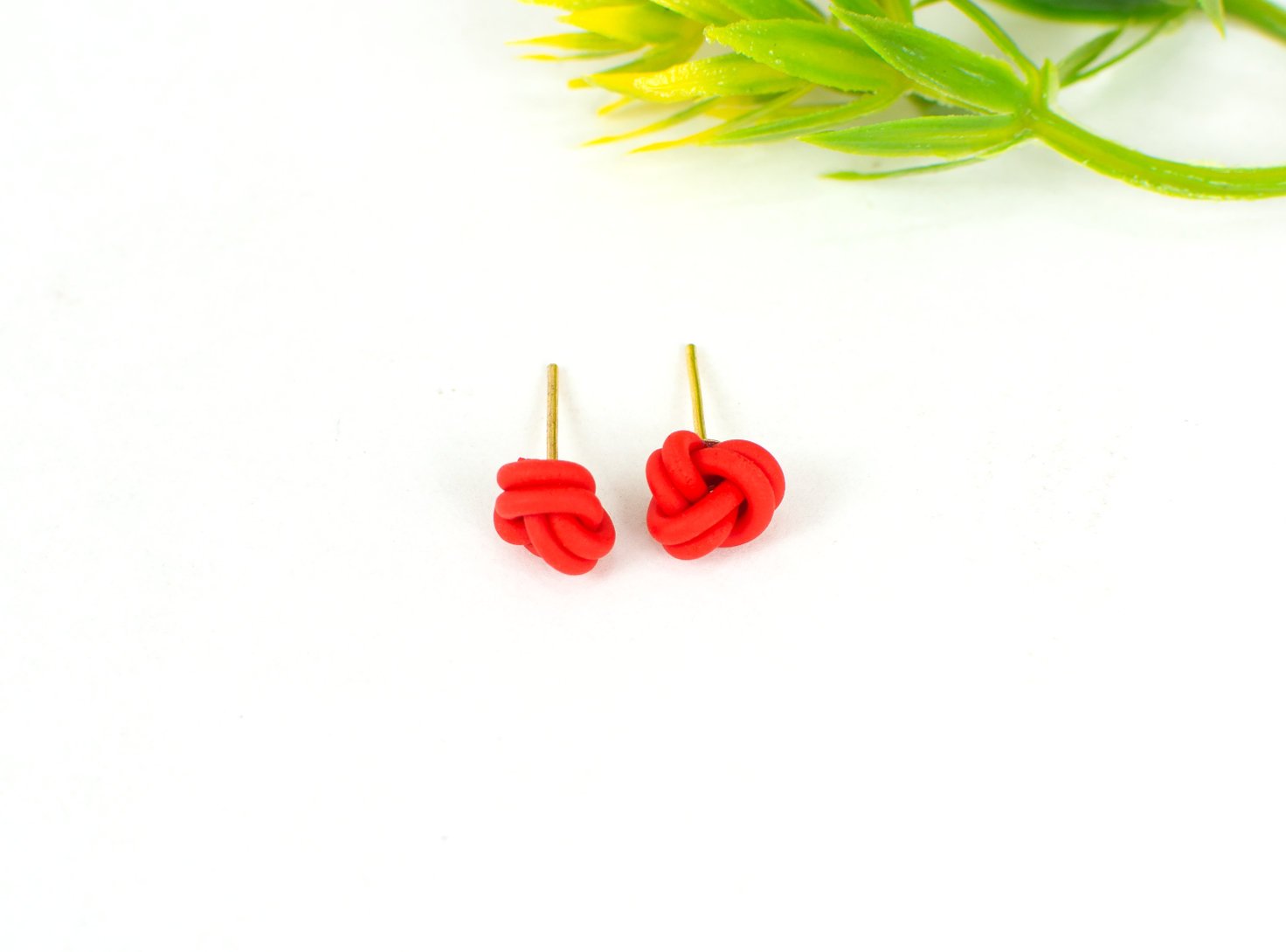 mini-double-knot-red-studs